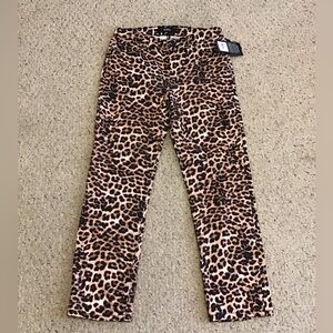 HUDSON NWT SZ 29 CLASSIC NICO CIGARETTE CLEO PANTS LEOPARD WOMENS